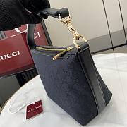 Gucci GG Super Mini Shoulder Bag Black Leather Size 20 x 18.5 x 10 cm - 3