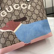 Gucci Children's Double G tote bag in Blue Fabric Size 21 x 20 x 10 cm - 3