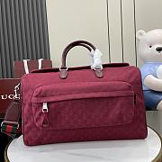 Gucci Medium GG Travel Bag Red Size 45 x 28 x 24 cm - 1