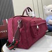 Gucci Medium GG Travel Bag Red Size 45 x 28 x 24 cm - 5