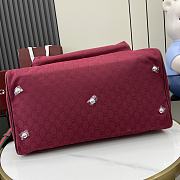 Gucci Medium GG Travel Bag Red Size 45 x 28 x 24 cm - 4