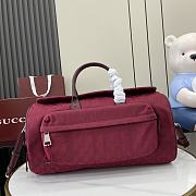 Gucci Medium GG Duffle Bag Red Size 42 x 22 x 22 cm - 1