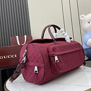 Gucci Medium GG Duffle Bag Red Size 42 x 22 x 22 cm - 6