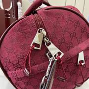 Gucci Medium GG Duffle Bag Red Size 42 x 22 x 22 cm - 2