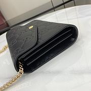 Gucci GG Leather Chain Wallet Black Size 20 x 13 x 6 cm - 2