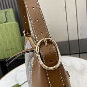 Gucci GG Emblem Medium Tote Bag Brown Size 37 x 23 x 8 cm - 6