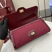 Gucci Luce Small Shoulder Bag Red Size 12.5 x 27.5 x 6.5 cm - 3