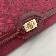 Gucci Luce Small Shoulder Bag Red Size 12.5 x 27.5 x 6.5 cm - 5