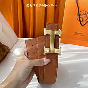 Hermes Belt 3.8 cm Blac/Brown/Dark Brown - 5