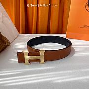 Hermes Belt 3.8 cm Blac/Brown/Dark Brown - 4