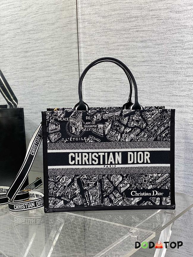 Dior Paris Map Black Medium Dior Book Tote Size 36 x 16 x 27 cm - 1