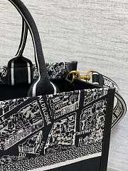 Dior Paris Map Black Medium Dior Book Tote Size 36 x 16 x 27 cm - 2