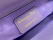 Dior Lady Small Lambskin Handbag Purple Size 17 x 15 x 7 cm - 2