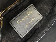 Dior Mini Lady Dior Bag Black Satin Size 17 cm - 5