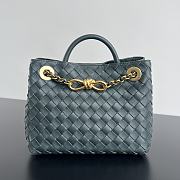 Bottega Veneta Andiamo Small Tote Navy Blue Size 25 x 22 x 10.5 cm - 1