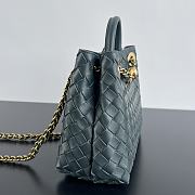 Bottega Veneta Andiamo Small Tote Navy Blue Size 25 x 22 x 10.5 cm - 5