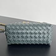 Bottega Veneta Andiamo Small Tote Navy Blue Size 25 x 22 x 10.5 cm - 4