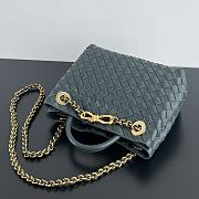 Bottega Veneta Andiamo Small Tote Navy Blue Size 25 x 22 x 10.5 cm - 3