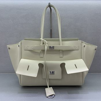 Balenciaga Bel Air Medium Carry All Bag White Size 36.5 x 14.5 x 28 cm