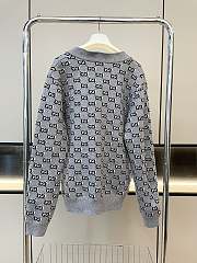 Gucci Monogram Knitted Jacquard Cardigan - 5