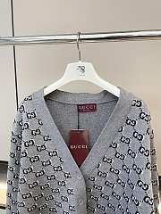 Gucci Monogram Knitted Jacquard Cardigan - 3