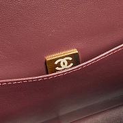 Chanel Clutch Lambskin & Gold-Tone Metal Red Size 24 × 34 × 8 cm - 5