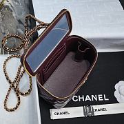 Chanel Vanity Red Handle Bag Size 19 x 9.5 x 8 cm - 2