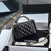 Chanel Vanity Black Handle Bag Size 19 x 9.5 x 8 cm - 5