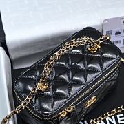 Chanel Vanity Black Handle Bag Size 19 x 9.5 x 8 cm - 4