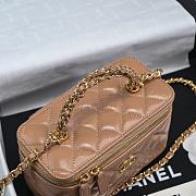 Chanel Vanity Brown Handle Bag Size 19 x 9.5 x 8 cm - 6