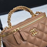 Chanel Vanity Brown Handle Bag Size 19 x 9.5 x 8 cm - 5