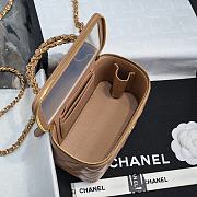 Chanel Vanity Brown Handle Bag Size 19 x 9.5 x 8 cm - 4