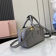 Miu Miu Arcadie Leather Bag Gray Size 22 x 10.5 x 7.5 cm  - 4