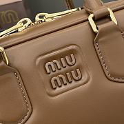 Miu Miu Arcadie Leather Bag Brown Size 22 x 10.5 x 7.5 cm - 2