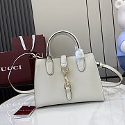 Gucci Hook-And-Loop Small Tote Bag White Size 24 x 17.5 x 8.5 cm - 1