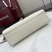 Gucci Hook-And-Loop Small Tote Bag White Size 24 x 17.5 x 8.5 cm - 5