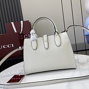 Gucci Hook-And-Loop Small Tote Bag White Size 24 x 17.5 x 8.5 cm - 4