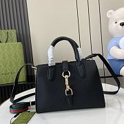 Gucci Hook-And-Loop Small Tote Bag Black Size 24 x 17.5 x 8.5 cm - 1