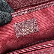 Gucci Hook-And-Loop Small Tote Bag Burgundy Print Size 24 x 17.5 x 8.5 cm - 6