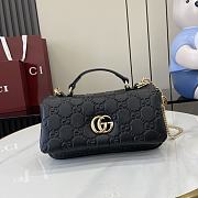 Gucci GG Milano Mini Top Handle Bag In Black Size 21 x 12.5 x 4.6 cm - 1