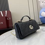 Gucci GG Milano Mini Top Handle Bag In Black Size 21 x 12.5 x 4.6 cm - 3