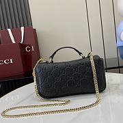 Gucci GG Milano Mini Top Handle Bag In Black Size 21 x 12.5 x 4.6 cm - 4