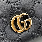 Gucci GG Milano Mini Top Handle Bag In Black Size 21 x 12.5 x 4.6 cm - 6