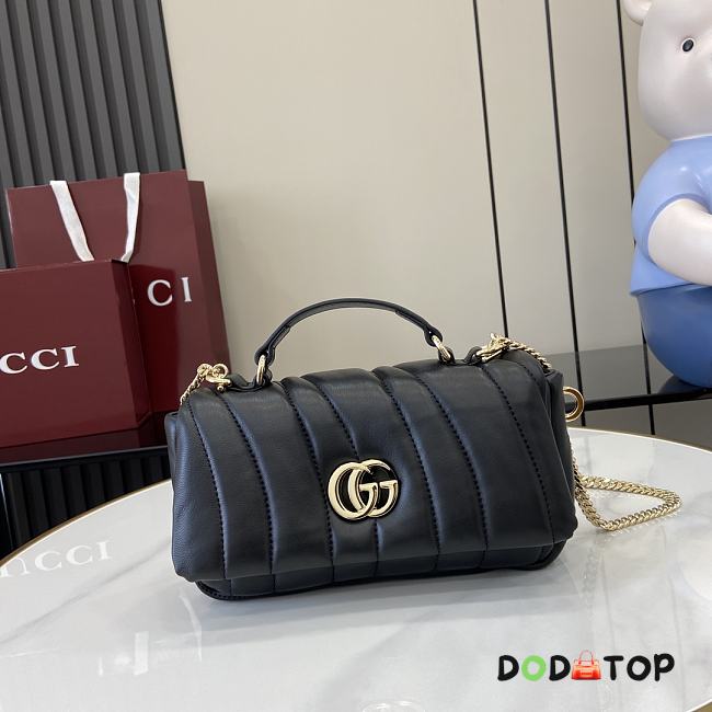 Gucci GG Milano Mini Top Handle Bag In Black 01 Size 21 x 12.5 x 4.6 cm - 1