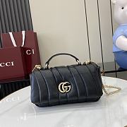 Gucci GG Milano Mini Top Handle Bag In Black 01 Size 21 x 12.5 x 4.6 cm - 1