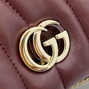 Gucci GG Milano Mini Top Handle Bag In Red 01 Size 21 x 12.5 x 4.6 cm - 4