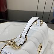 Gucci GG Milano Mini Top Handle Bag In White Size 21 x 12.5 x 4.6 cm - 6