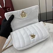 Gucci GG Milano Mini Top Handle Bag In White Size 21 x 12.5 x 4.6 cm - 4