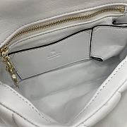 Gucci GG Milano Mini Top Handle Bag In White Size 21 x 12.5 x 4.6 cm - 2