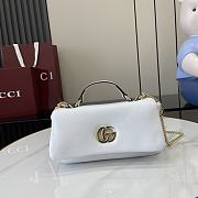 Gucci GG Milano Mini Top Handle Bag In White 01 Size 21 x 12.5 x 4.6 cm - 1